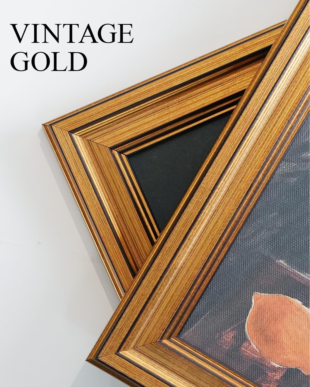 VIYYIEA Vintage Gold Framed Wall Art, Sketch Birds Canvas Painting, Cute but Exquisite Wall Decor, No Glass No Glare, Suitable for Bedside Tables, Foyer, Bookshelves,【Hummingbird】-10L x 8W - Image 3