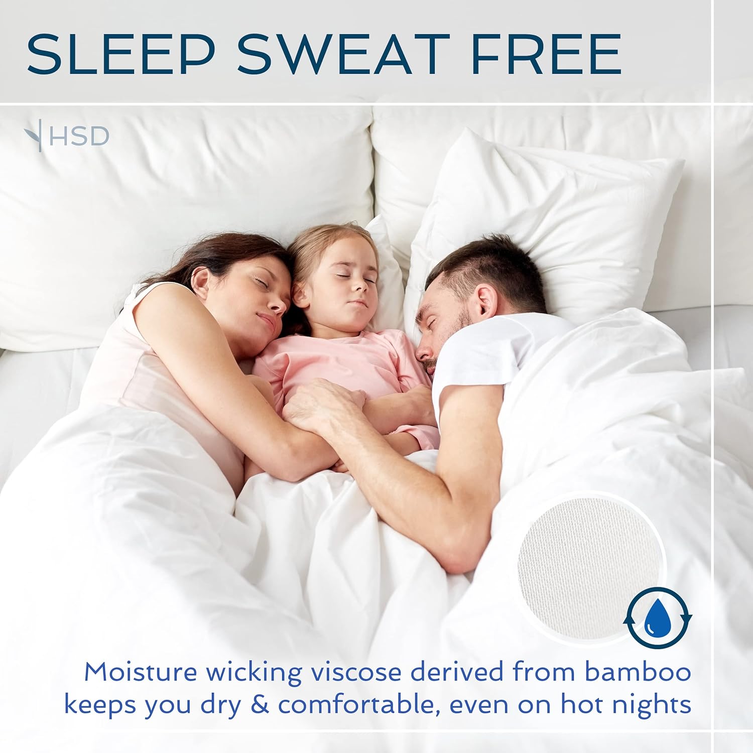 Hotel Sheets Direct 4 Piece Bed Sheet Set King Size, 100% Viscose Derived from Bamboo Sheets Set with 2 Pillowcases, Cooling & Breathable Luxury Bedding, Moisture-Wicking & Silky Soft Texture, White - Image 5